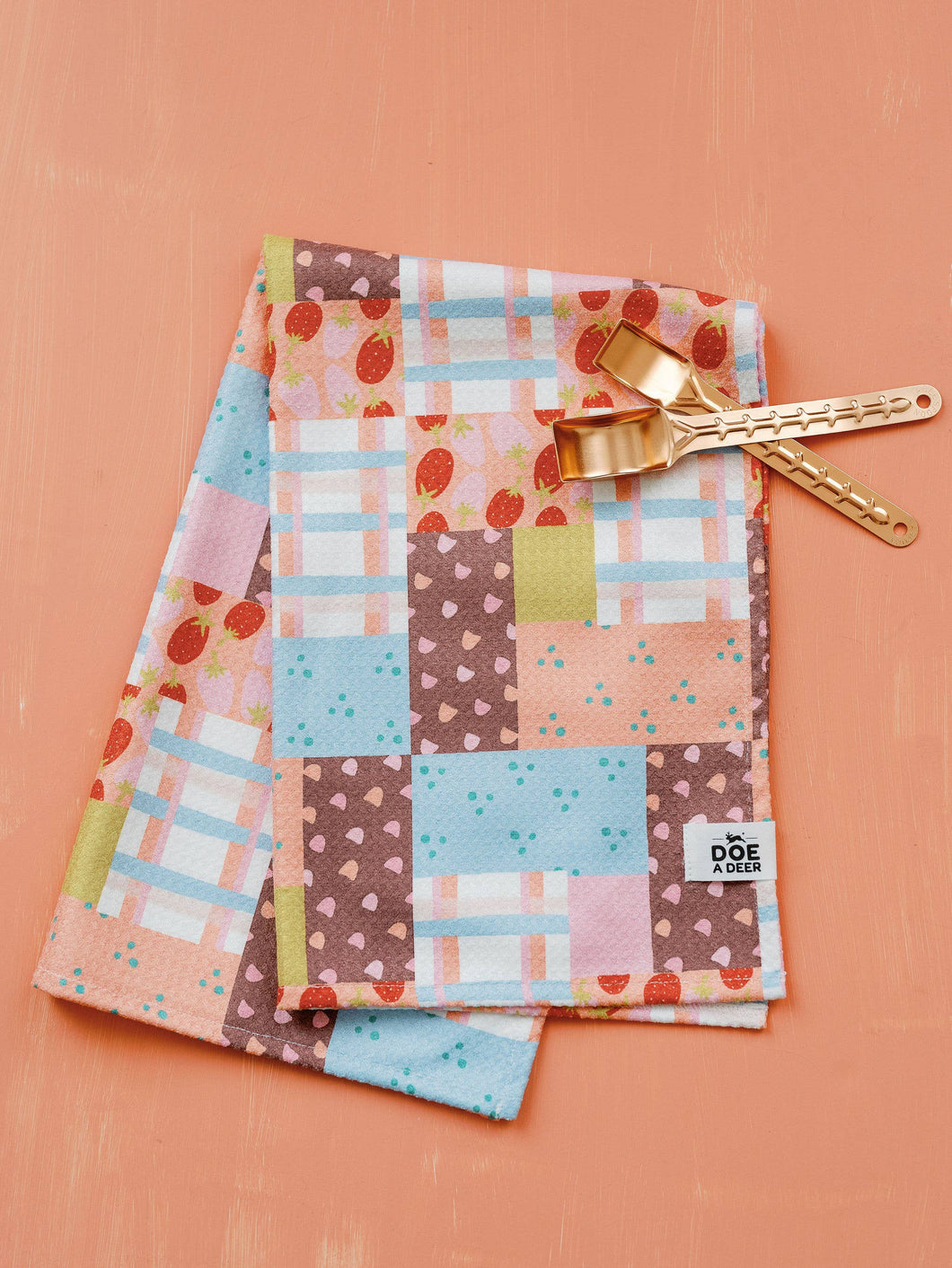 Patchwork Waffle Towel | Microfiber