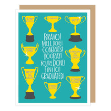 Load image into Gallery viewer, Trophy Graduation Card
