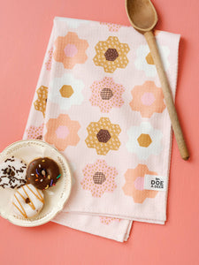 Flower Garden Kitchen Waffle Towel | Microfiber