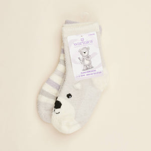 Marshmallow Bear Crew Socks