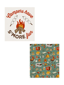 Reusable Dish Cloth, Campfire w/Sentiment