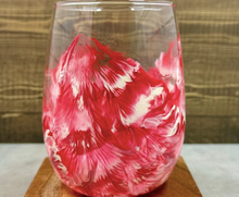 Load image into Gallery viewer, Holiday Hand Painted Stemless Wine Glass
