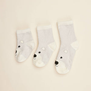 Marshmallow Bear Crew Socks