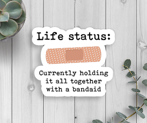 Life Status Vinyl Sticker