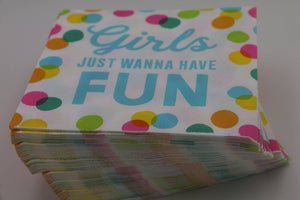 Funny Cocktail Napkins | Girls Just Want to Have Fun - 20ct