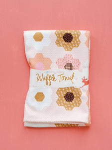 Flower Garden Kitchen Waffle Towel | Microfiber