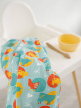 Load image into Gallery viewer, Farm Animal Stretchy Swaddle + Toddler Blanket
