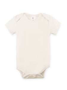 Organic Baby Short Sleeve Classic Bodysuit - Natural