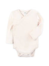 Load image into Gallery viewer, Organic Baby Long Sleeve Classic Kimono Bodysuit - Natural
