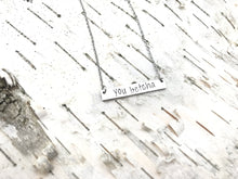 Load image into Gallery viewer, Motivational Bar Necklace from Compass North
